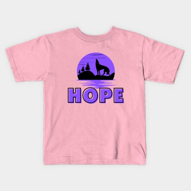 Howl of Hope Kids T-Shirt by TrendsCollection